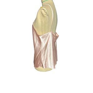 Kristine Tyler Intimates Vintage 2 piece Satin Loungewear Pajamas Pink Medium